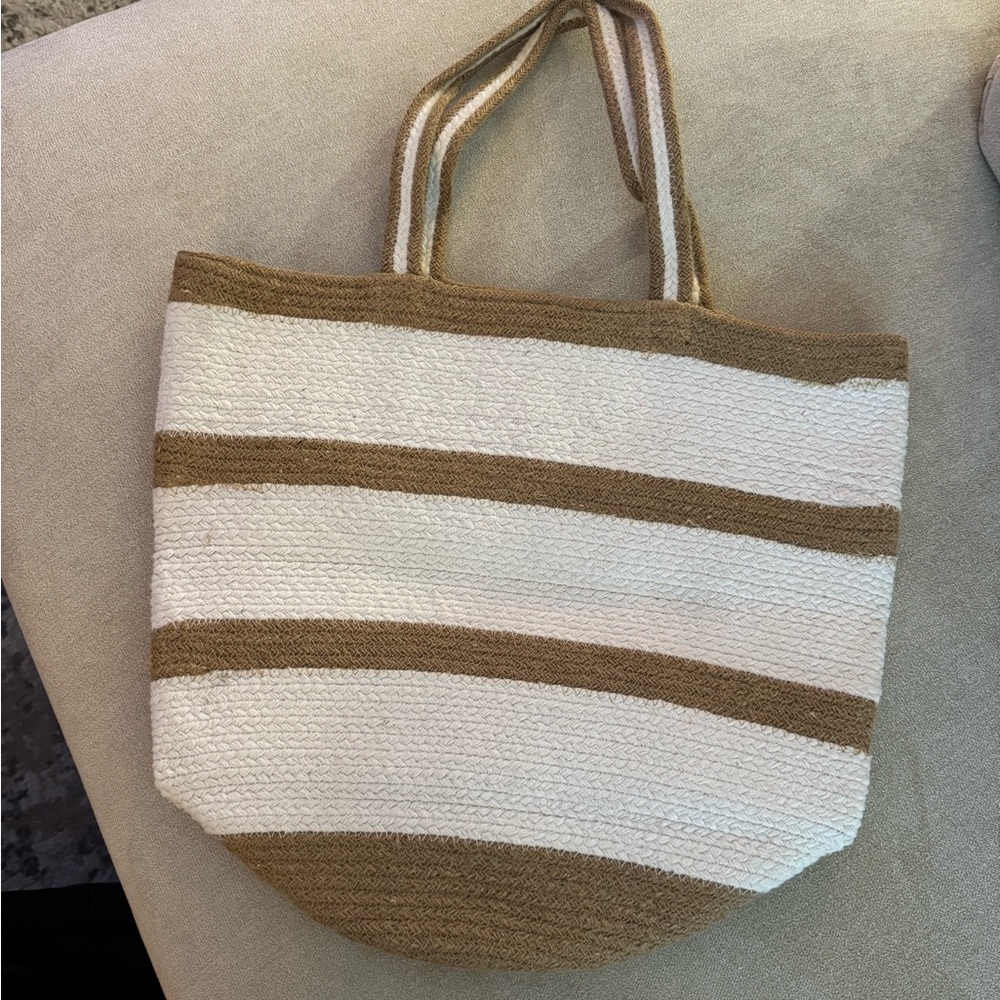 Virginia Wolf Striped Ava Tote Bag